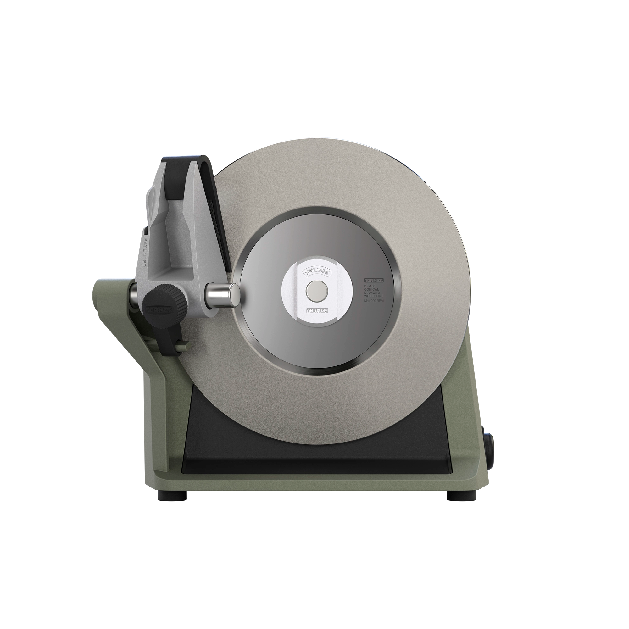 Diamond Wheel to sharpen all kitchen knives with the Tormek T-1 in Ash Green.