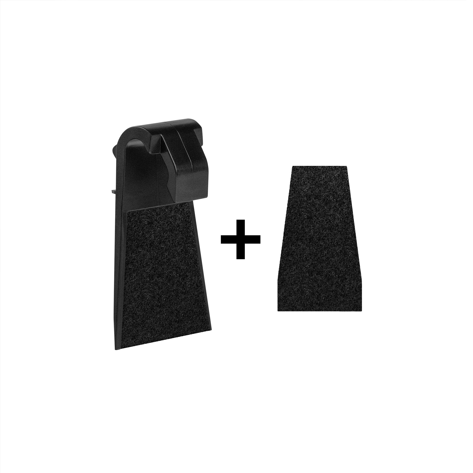 An exchange clamp for the guide on the Tormek T-1 and an extra knife protection pad.